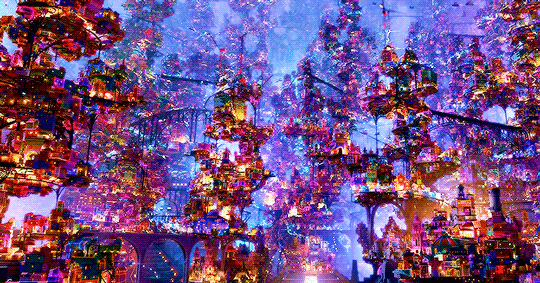 clint-eastwoods:  At the bottom of each tower are the Aztec and Mayan pyramids;