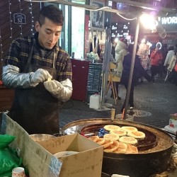 Street #food #korea #seoul  (at 명동길 (Myeongdong Street))