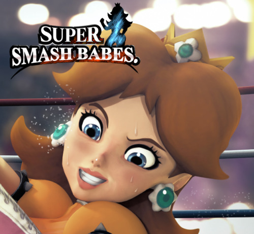 crisisbeat: “Please!! Daisy your’e gonna break me!!” “Shut up Princess, you are such a crybaby” This time I`m uploading a little commision I did of a couple of the characters I have finished from SUPER SMASH BABES!   Poor Peach, I`m not sure