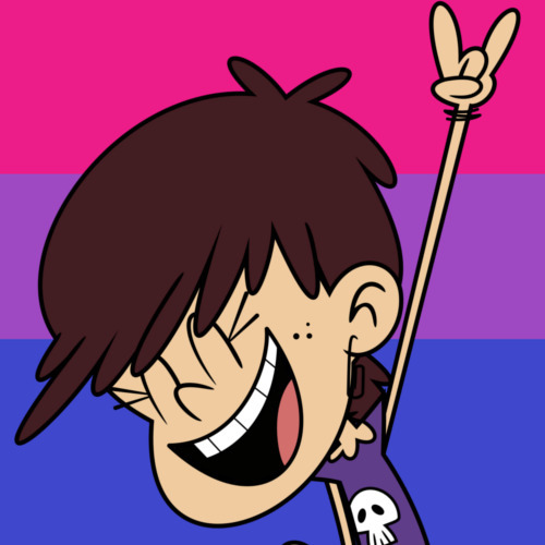 ❤ ❤ ❤    Luna Loud from The Loud House with bisexual colors stimboard!