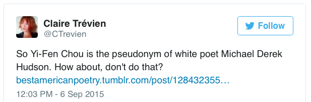 tashabilities:  talesofthestarshipregeneration:  micdotcom:  A white poet used an