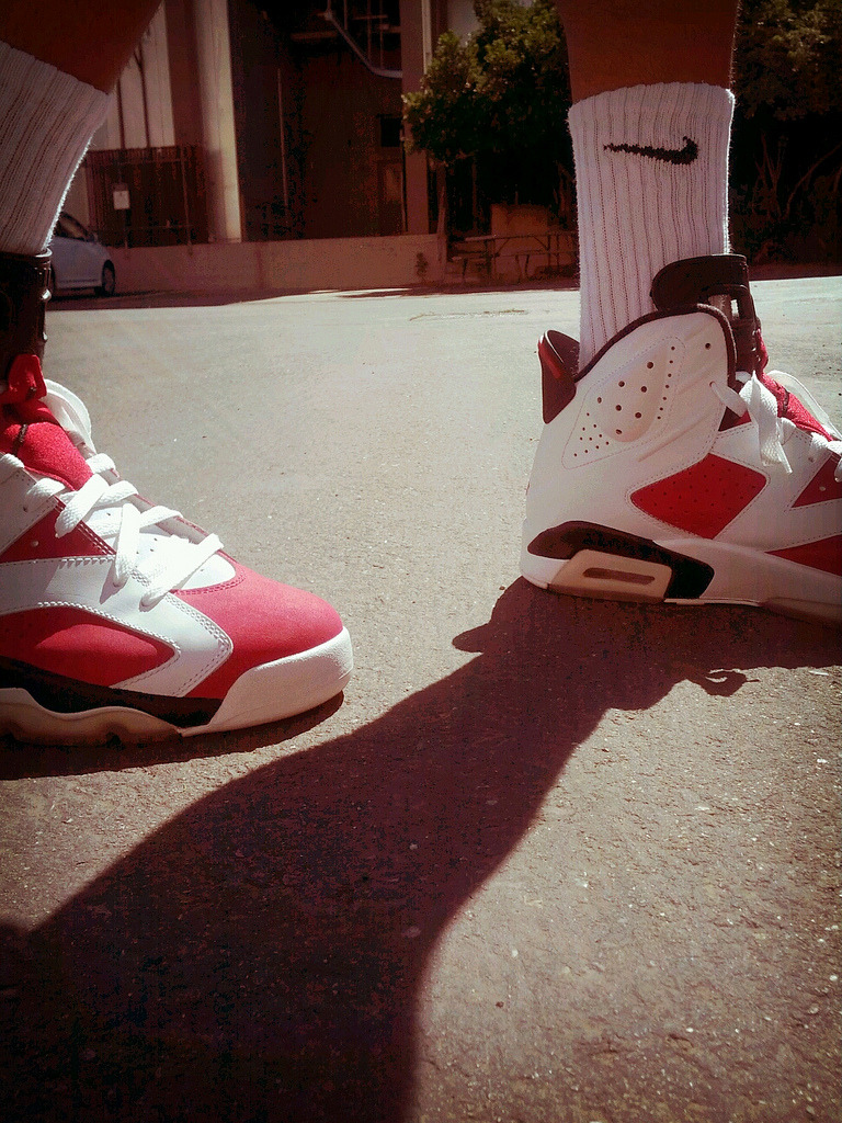 justjordans:  Carmines by jlew2630  What Jays Did you Wear Today?  Submit them