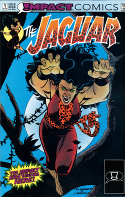 comicbookcovers:  The Jaguar #1, August 1991, cover by David Antoine Williams and Jose Marzan Jr.