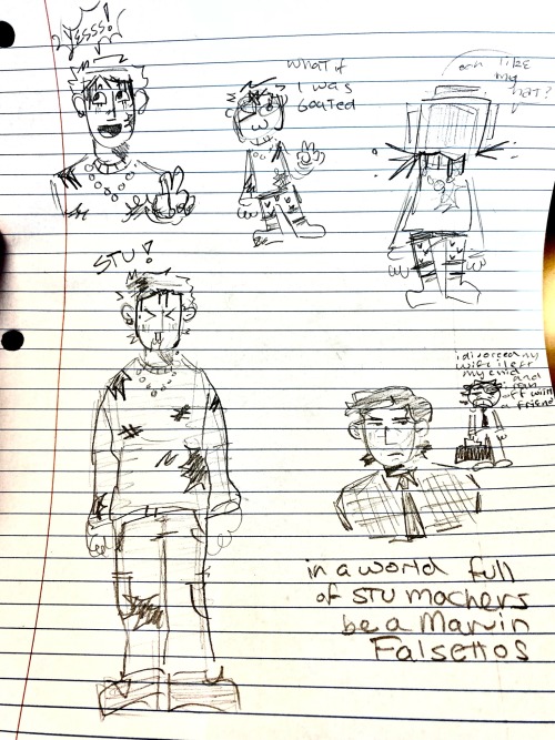 In A Page Full Of Stu Machers Be A Marvin Falsettos