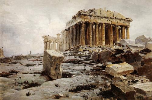 hadrian6: The Parthenon.  1881-82. Vasily Polenov. Russian 1844-1927. oil/canvas. hadria