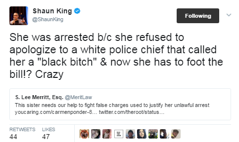 thug:black-to-the-bones:Why do we even need to ask for help? She is totally innocent. What we really