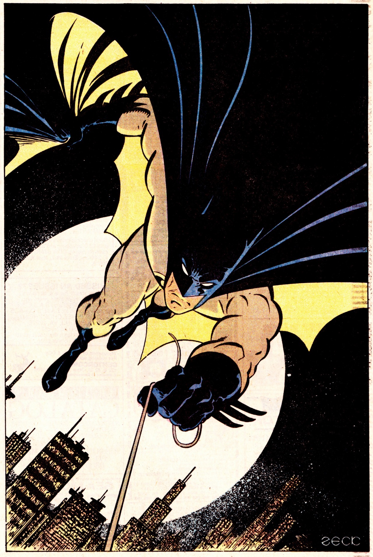 jthenr-comics-vault:  Batman Pin-Up by Mike ZeckDETECTIVE COMICS #600 (May 1989)
