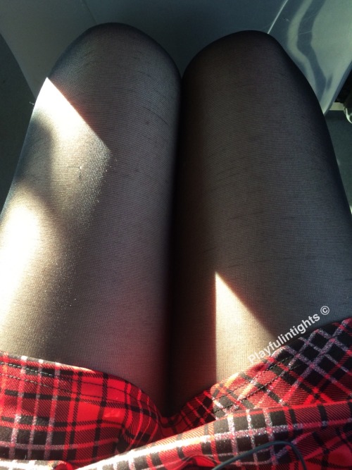 playfulintights: Out and about ! Fucking Christmas shopping can suck it