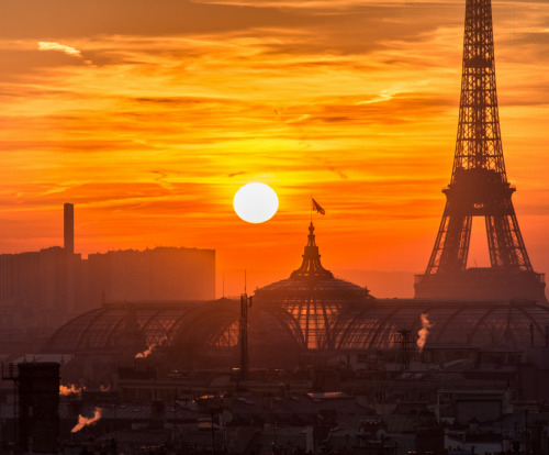 Parisian sunset - charly lataste