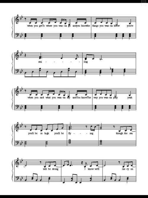 She’s the one - Robbie Williams (Piano Sheet)