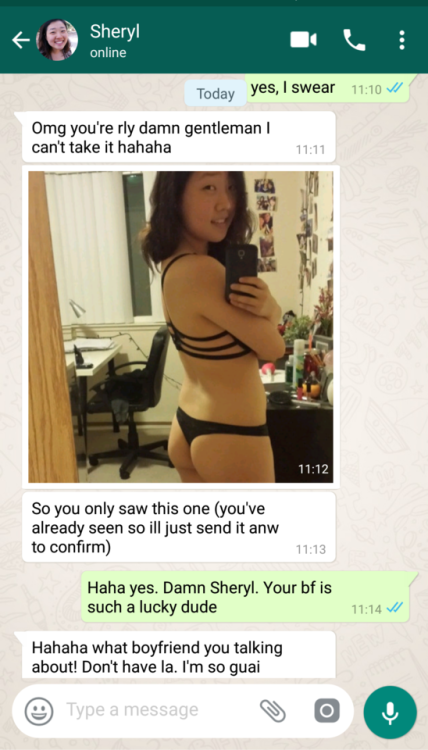 jem2yg:  sugardaddysg: Innocent, demure but horny SG girl Sheryl Chan, 18, rewards a guy who finds her misplaced handphone. Innocent girls have pent up sexual desires, we all know that :) Always pays to be a gentleman too, and to give girls attention