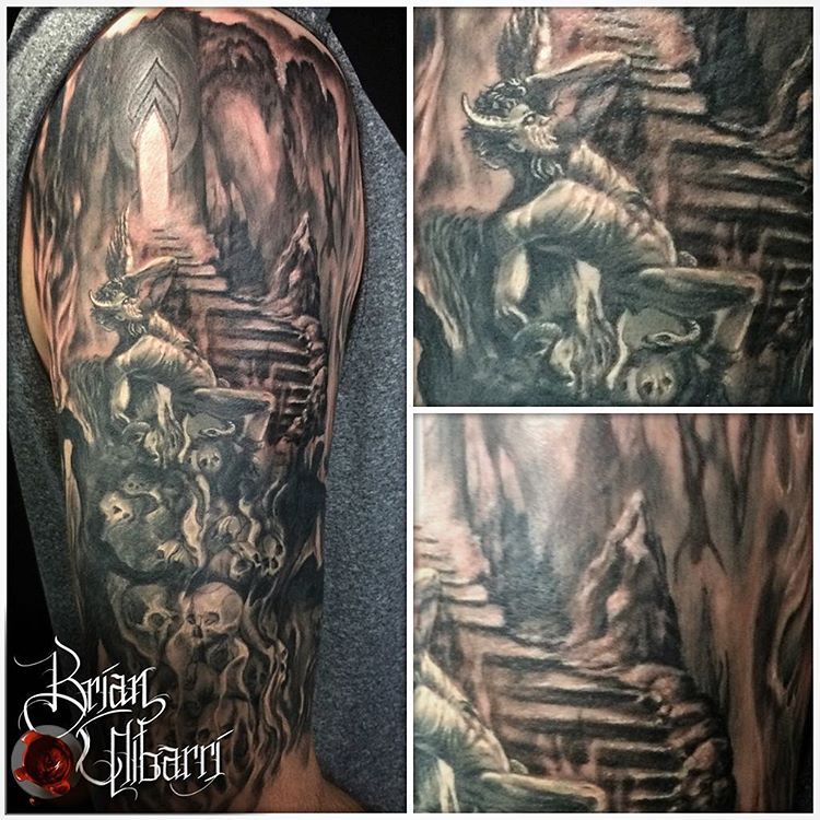 Urban Element Tattoo The Hell Scene I Did Last Week Opposite Side Of