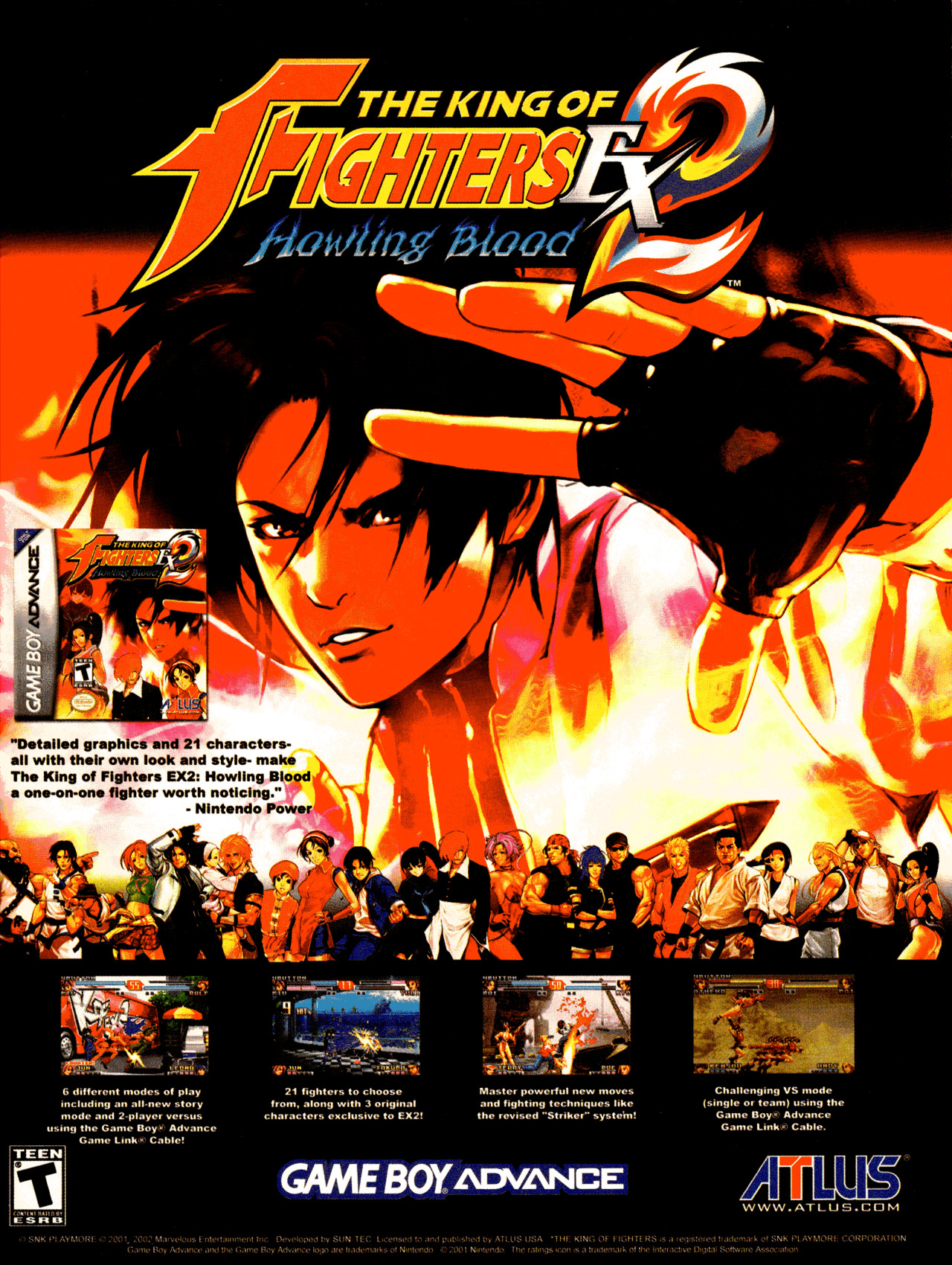 fightersmegamix:
“The King of Fighters Ex 2 Howling Blood advertisement from GamePro #184,2004
”
‘The King of Fighters EX2: Howling Blood’[GBA] [USA] [MAGAZINE] [2004]
• GamePro, January 2004 (#184)