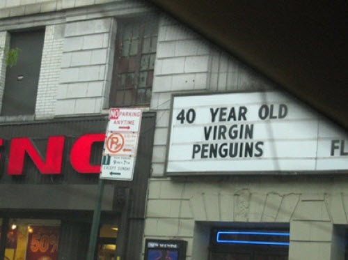 buymeapenguinplz: gordman2:  Humorous Movie Marquee Mash-Ups  there’s no way these all weren’t plann