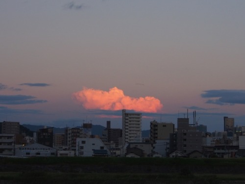 Late Afternoon Sky and SeaSeto Inland Sea Hiroshima prefecture.2016-2017 Summer, OLYMPUS E-M5 海や川の側を
