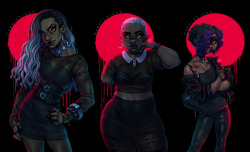 gunkiss:  Vamp Baes: Dedrea, Sharva &amp; Rhen   beam-meh-up-scotty