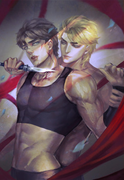 sasuisgay:  Original art by 眠鳥SLBird  The permission for reprinting this picture has been granted by the original artist. Please don’t reprint this anywhere else and go to the original source to bookmark and rate them 8) 