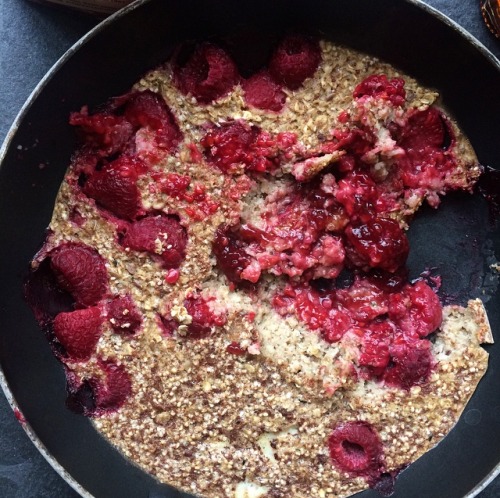 Baked Raspberry Oats recipe at TheWholeTara