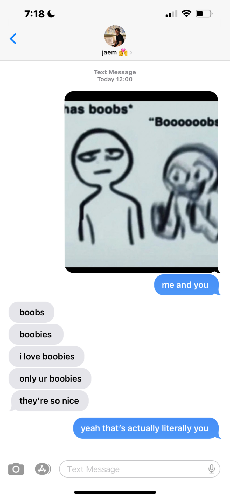 I Have A Request :^) Could U Pls Do One Where U Send A Dirty Meme To Them (kinda Like The Ones From @/cravedcuddle