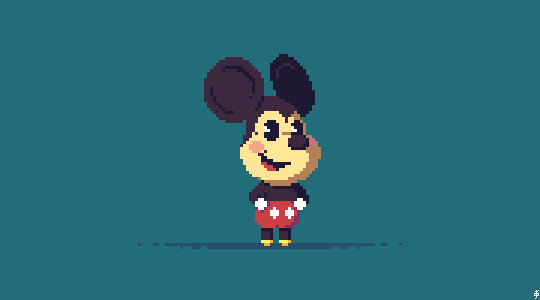 scribbles pixels — 563. Mickey Mouse as an animal crossing villager~