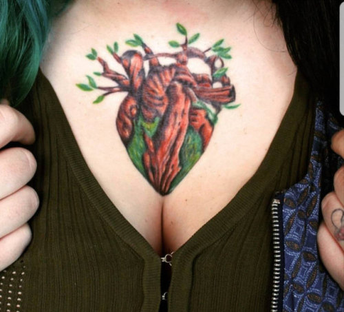 Another tattoo with my Growing Heart design &lt;3&ldquo;Hey I just wanted to Show you how yo