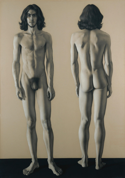 uranist-art:  Claudio Bravo (1936-2011) – Artiste chilien, peintre hyperréaliste 3/3  Adam (George)  Source : https://in.pinterest.com/kenthompsonnyc/claudio-bravo/ 