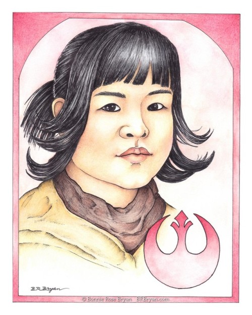 Rose TicoHappy Star Wars Day!May the Force be with you.(ink, watercolour, coloured pencil)