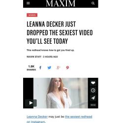 Thanks @Maximmag 😘 By Leannadecker_