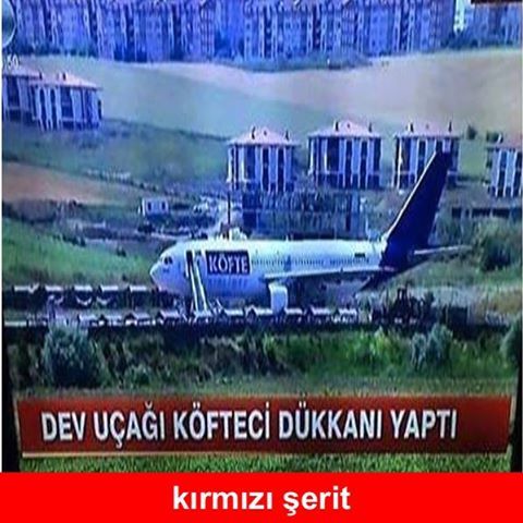 Dev uçağı köfteci dükkanı yaptı