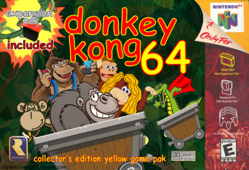 clipartcoverart:clipartcoverart:Donkey Kong 64ClipArt Cover ArtRequested by tales-of-three-ks