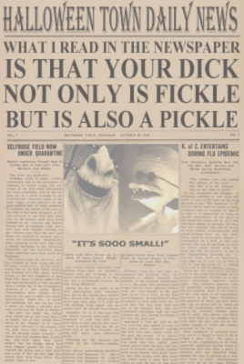 prozdvoices: llybian:Out of Context Press Buttons ‘n Talk  that Halloween Town mockup new