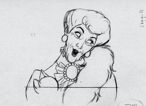 scurviesdisneyblog:Madame Bonfamille animated by Milt Kahl for The Aristocats“Even after all those y