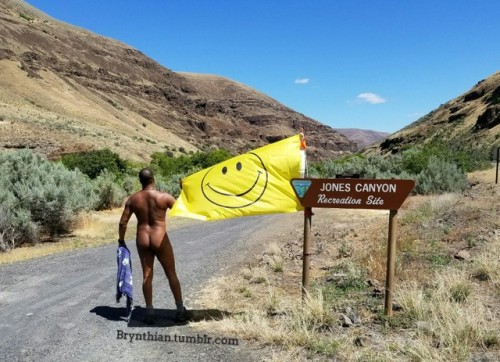 Me at the start of our naked camping trip. Always great to be naked in the desert. #me #nudecamping