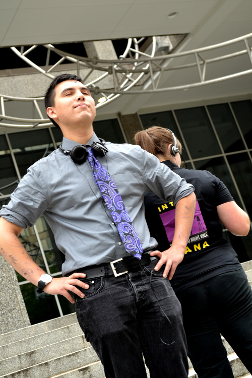 Cecil and Intern Dana - Welcome to Night Vale at Otakon 2013 Cecil / Dana / Photographer
