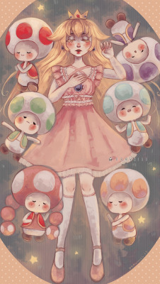 drawkill:  Didn’t have time to upload this before the con, but here we are! Sleeping Princess Peach and toads. ______DA &lt;– Full VersionSupport me on Patreon