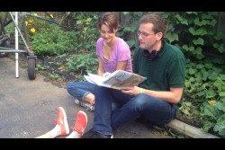 fishingboatproceeds:  Reading “Oh, the Places You’ll Go” with Shailene Woodley on the set of the TFiOS movie.