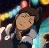 Okay we already had this cute cat face that korra makes in the cotton candy scene   but the face she makes right after that one   i can’t