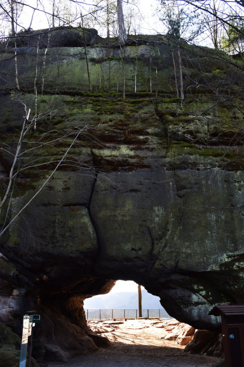 on-misty-mountains:‘Cowshed’, Saxon Switzerland, Germany | Kuhstall, Sächsische SchweizA picture can