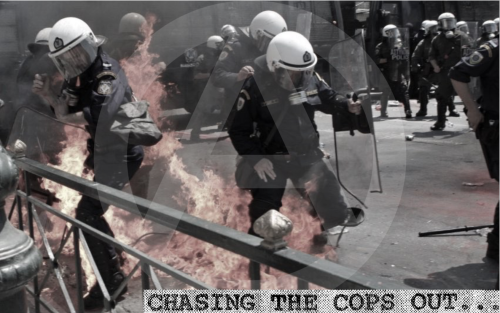 ancom-cow-mommy: solarpunkwobbly: WHAT DO WE DO WHEN THE COPS FUCK OFF? (Class War Reprint From Issu