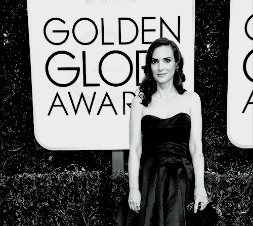 elevenivs:Winona Ryder attends the 74th Annual Golden Globe Awards at The Beverly Hilton Hotel on Ja