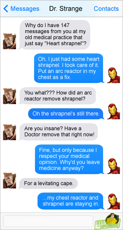 fromsuperheroes: Texts From Superheroes: Best of Dr. Strange (No movie spoilers)