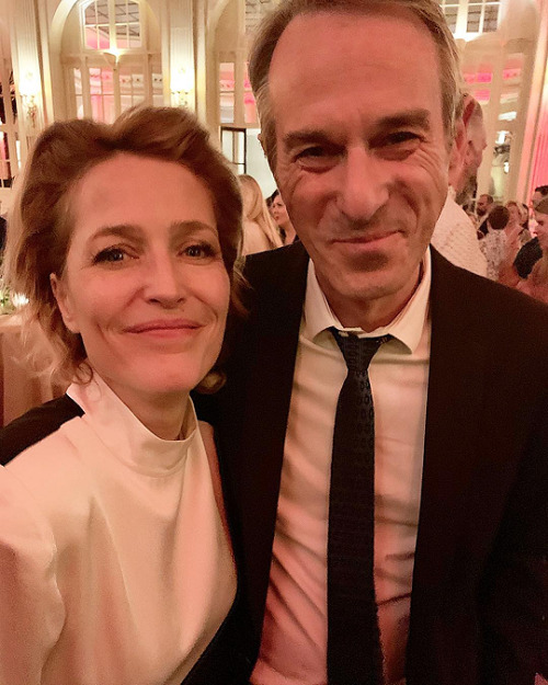 qilliananderson: Gillian Anderson attends the press night after party for ’All About Eve&rsquo