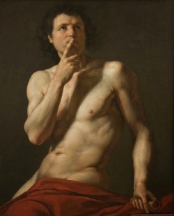 Privatecabinetstuff:  Jacques Reattu (French, 1760-1833), Half Length Figure Of Semi-Nude