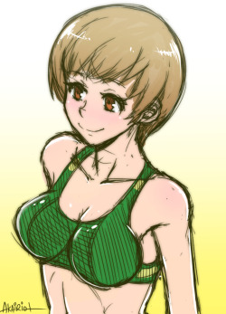 akairiot:  15 minute Chie sketch <3 support