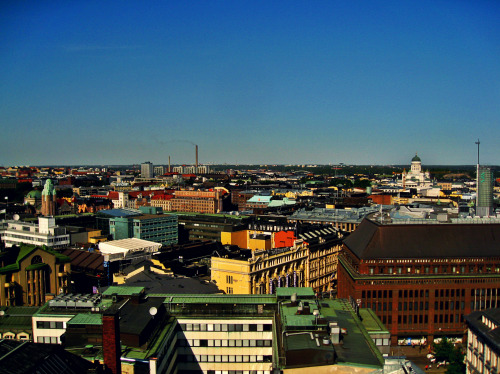 #HELSINKI IMPRESSIONSHelsinki from above - view from the Hotel Torni.