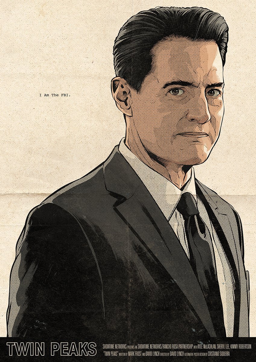 @crisvector The necessary “I AM THE FBI” episode 16 poster of #TwinPeaks with the legend @Kyle_MacLachlan as Dale Cooper @SHO_TwinPeaks @TPeaksBrasil