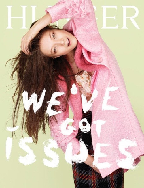 Hunger Magazine Spring Summer 2015 covers. Charlotte Kay, Cora Emmanuel, Mae Lapres, Yumi Lambert &a