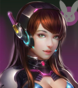 ilustra-art: D.va By Zhen Guodong 