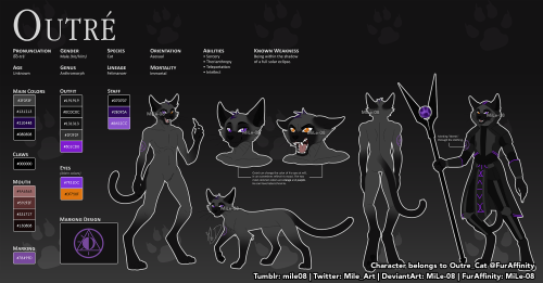 Profile picture &amp; Reference Sheet Commissions ✨Commissions for Outre_Cat, AriesRedWolf&