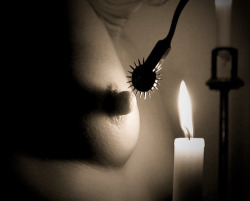 bdsmafterthoughts:  The candle and the wheel.  O/our new favorite toy ☺️ @dark-of-night-47